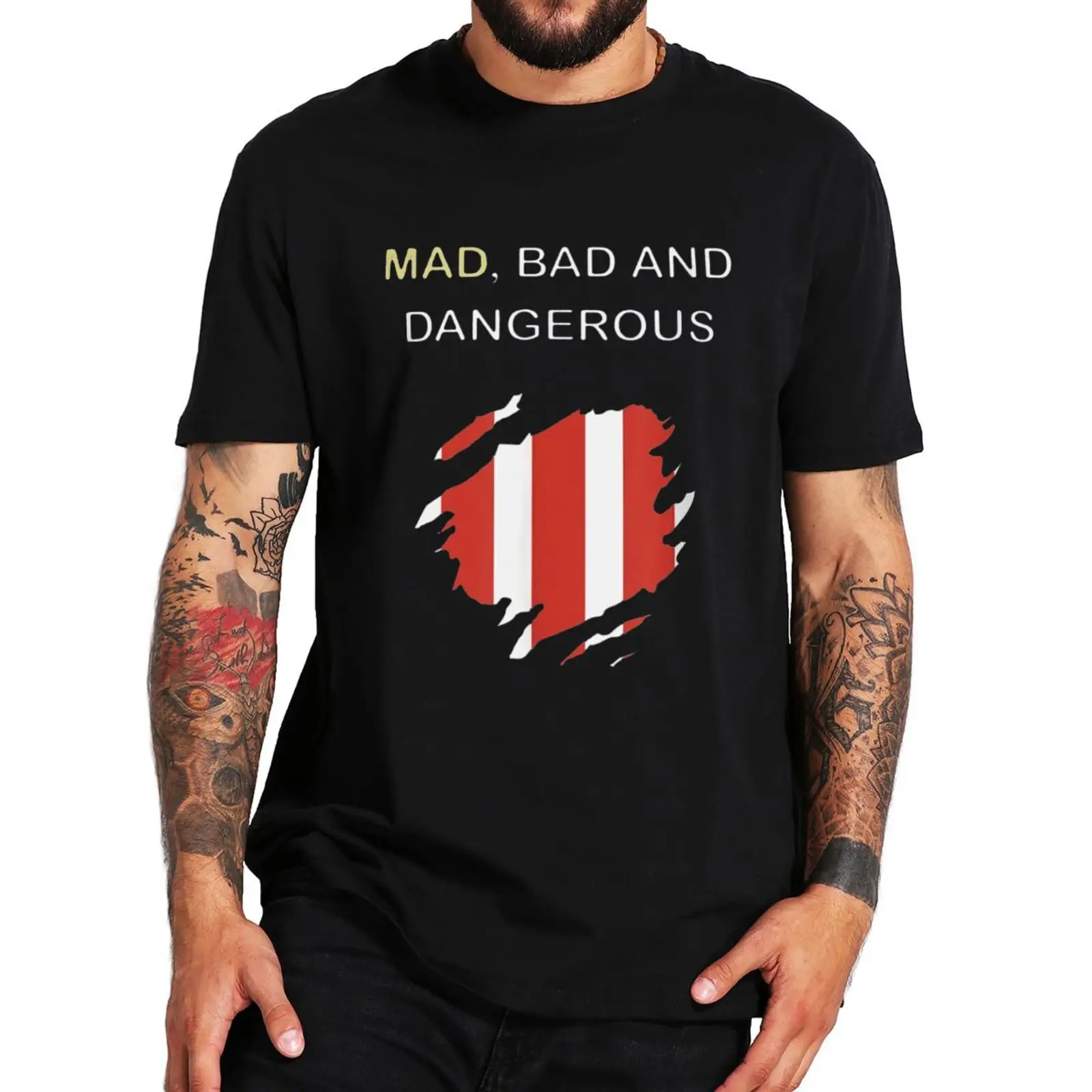 Mad Bad And Dangerous T Shirt For Football Fans Women's Men's Camiseta 100% Cotton Short Sleeve Oversized Summer Tshirt
Mad Bad And Dangerous T Shirt For Football Fans Women's Men's Camiseta 100% Cotton Short Sleeve Oversized Summer Tshirt
