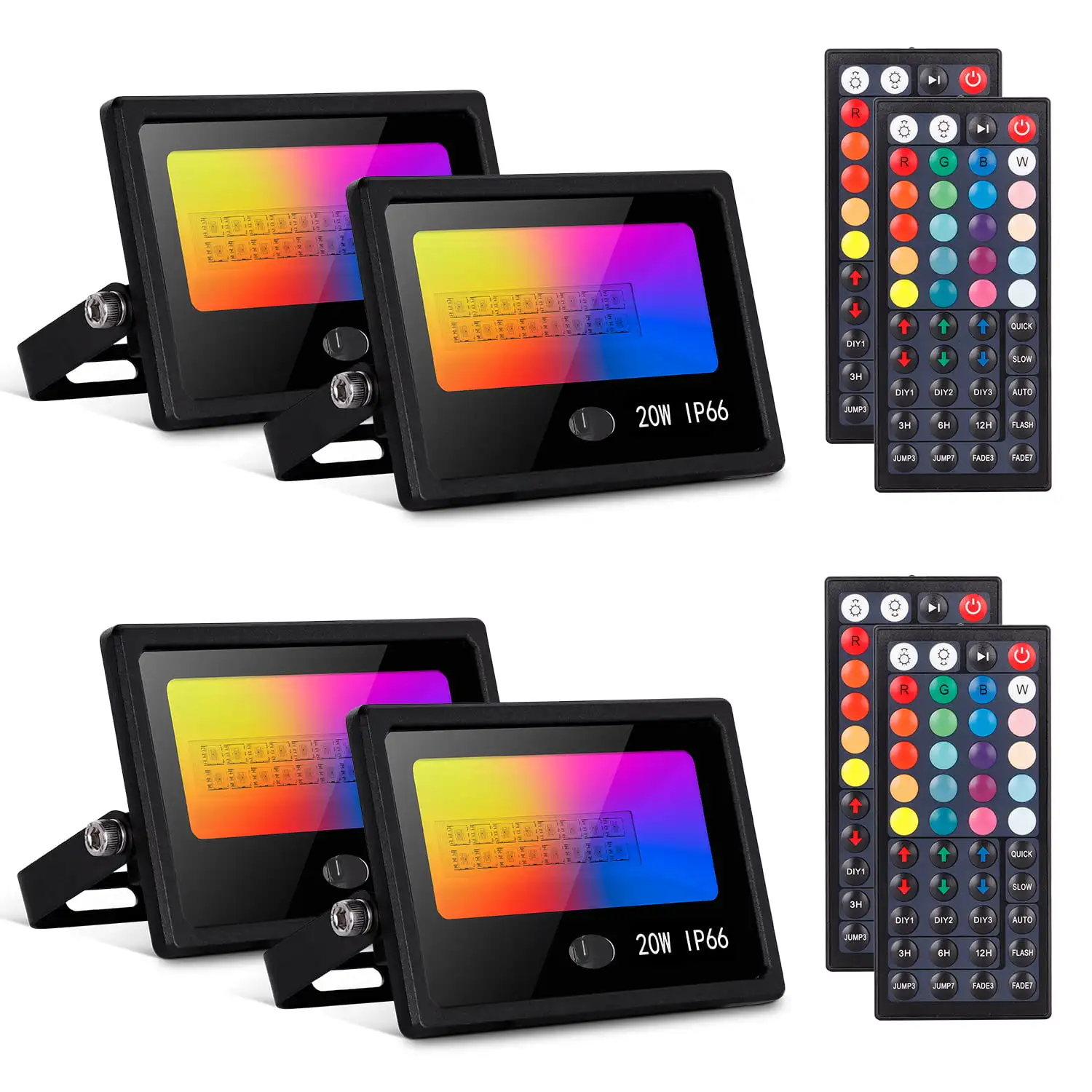 20W Led Flood Lights Outdoor, RGB Color Changing Dimmable Floodlights with Remote Control, Indoor Party Stage light Landscape Li
20W Led Flood Lights Outdoor, RGB Color Changing Dimmable Floodlights with Remote Control, Indoor Party Stage light Landscape Li