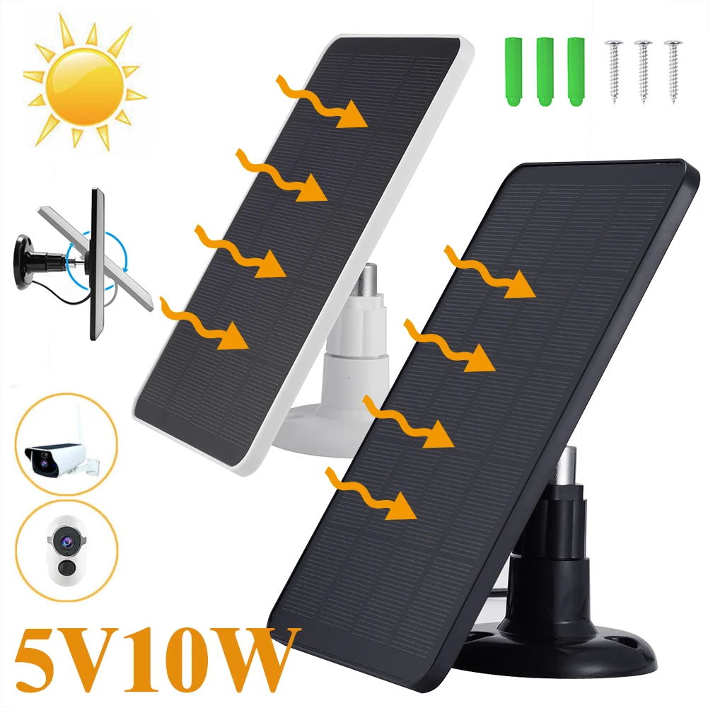 New 5V 10W Solar Panel Micro Charger Monocrystalline Solar Charger Waterproof Security Surveillance Camera Monitor Power Bank
New 5V 10W Solar Panel Micro Charger Monocrystalline Solar Charger Waterproof Security Surveillance Camera Monitor Power Bank