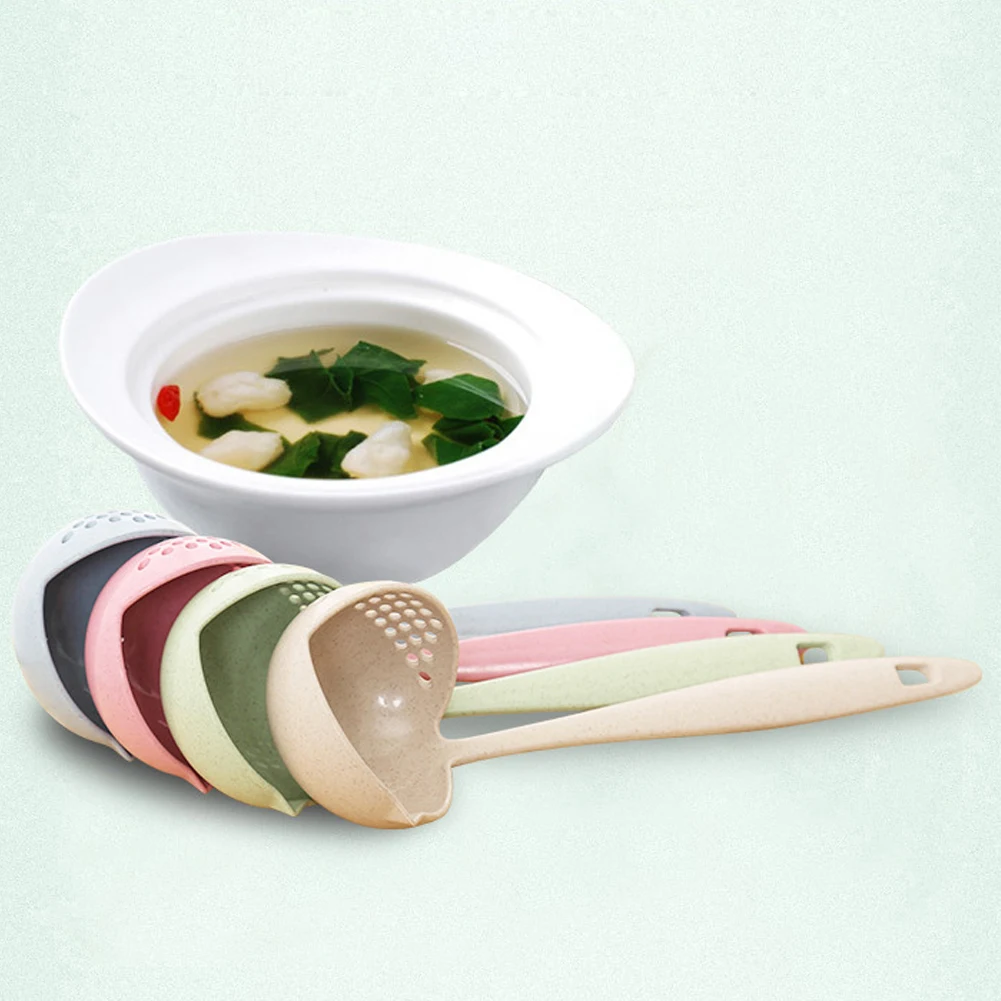 Strainer Utensil Spoon Heatproof Kitchen Ladles Slotted Dual-purpose Spoon Skimmer Wheat Straw With Filter Holes
Strainer Utensil Spoon Heatproof Kitchen Ladles Slotted Dual-purpose Spoon Skimmer Wheat Straw With Filter Holes