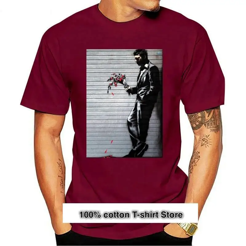 Camiseta blanca con estampado de Bansky para hombre, camisa informal con estampado colorido de flores lloronas, estilo de verano
Camiseta blanca con estampado de Bansky para hombre, camisa informal con estampado colorido de flores lloronas, estilo de verano