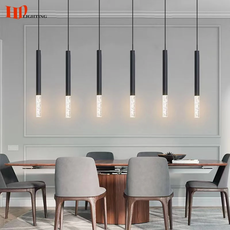 

Подвесная лампа HD светодиодный, современный потолочный светильник для домашнего декора, кухонного островка, спальни, гостиной, бара, кафе, черное золото