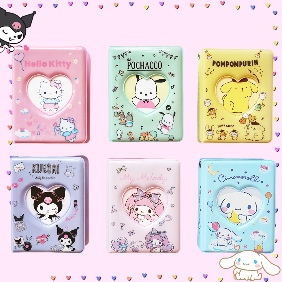 

Фотоальбом Sanrioed Kawaii Idol карты для хранения Книга милый аниме My Melody Cinnamoroll понравило Kuromi милые Поклонники Kpop подарок для девочек