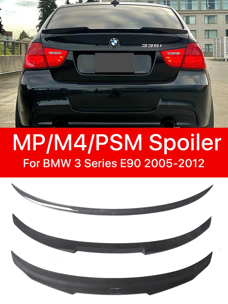 Carbon Fiber Rear Trunk Bumper Lip Roof Boot Spoiler Refit Wing MP M3 M4 PSM Style for BMW 3 Series E90 2005-2012 Gloss Black
Carbon Fiber Rear Trunk Bumper Lip Roof Boot Spoiler Refit Wing MP M3 M4 PSM Style for BMW 3 Series E90 2005-2012 Gloss Black