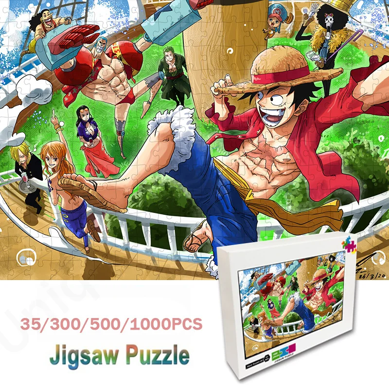 One Piece Luffy Jigsaw Puzzle Set 35/300/500/1000 Pieces Jigsaw Puzzle Educational Toy for Kids Children 's Games Christmas Gift
One Piece Luffy Jigsaw Puzzle Set 35/300/500/1000 Pieces Jigsaw Puzzle Educational Toy for Kids Children 's Games Christmas Gift