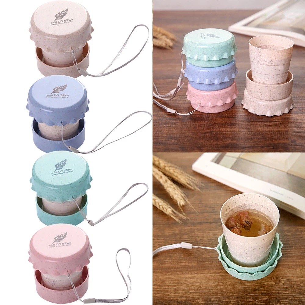 Straw Wheat Drinking Cup Portable Collapsible Folding Plastic Telescopic Cups Travel Camping Convenient Easy Carry Travel Bottle
Straw Wheat Drinking Cup Portable Collapsible Folding Plastic Telescopic Cups Travel Camping Convenient Easy Carry Travel Bottle