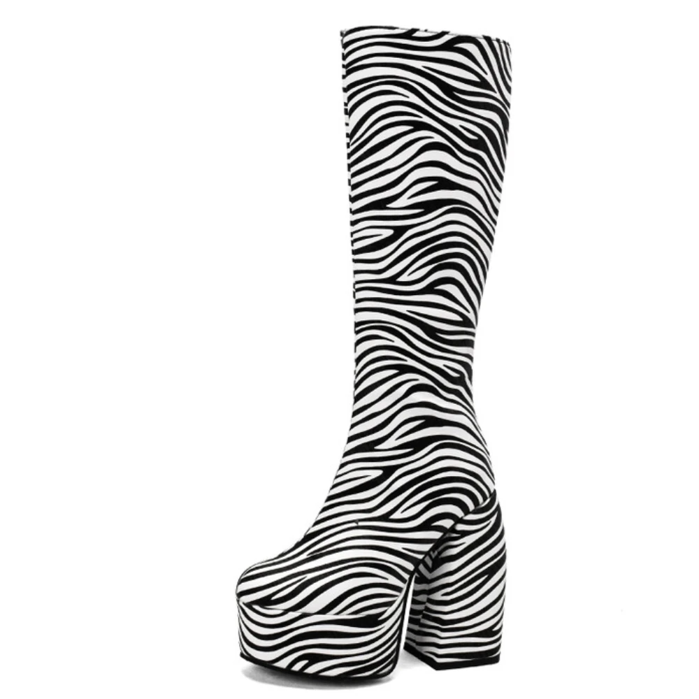 Platform Boots Women 2022 Autumn and Winter Fashion Street Style Zebra Print Knee Boots Designer Shoes Size 43 48 Checkerboard
Platform Boots Women 2022 Autumn and Winter Fashion Street Style Zebra Print Knee Boots Designer Shoes Size 43 48 Checkerboard