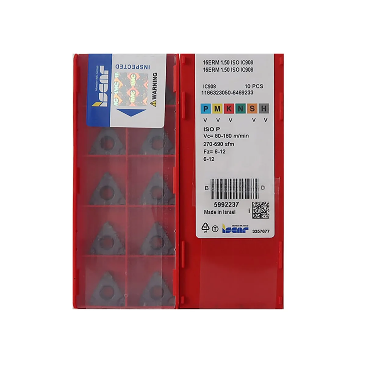 ISCAR 100% Original 16ERM 1.50 2.00 3.00 1.75 1.25 ISO IC908 Threading Turning Carbide Inserts Blades Theading Insert
ISCAR 100% Original 16ERM 1.50 2.00 3.00 1.75 1.25 ISO IC908 Threading Turning Carbide Inserts Blades Theading Insert