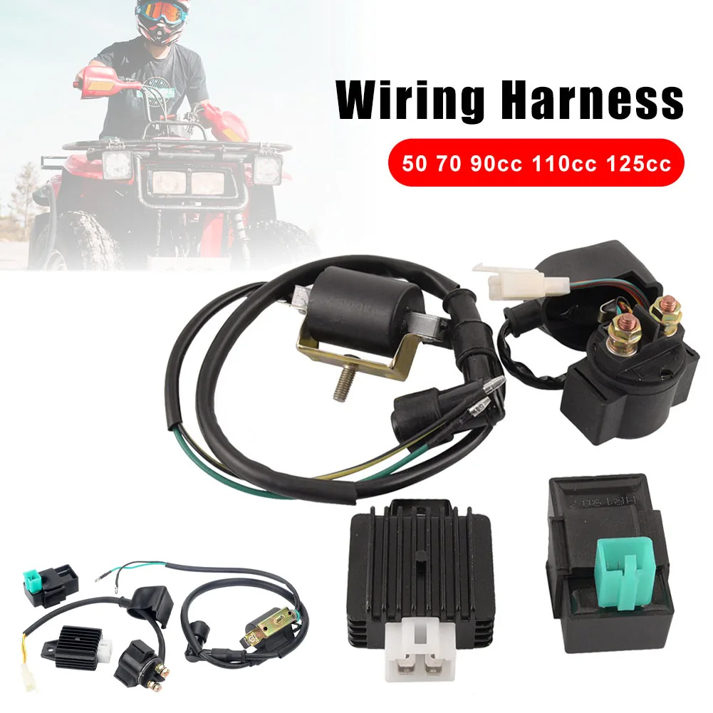 Ignition with Rotor Coil 5Pin CDI Voltage Regulator 4Pin Rectifier Starting Relay for ATV Quad 50/70/90/110/125cc Accessories
Ignition with Rotor Coil 5Pin CDI Voltage Regulator 4Pin Rectifier Starting Relay for ATV Quad 50/70/90/110/125cc Accessories