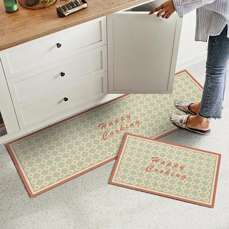 American Simple Kitchen Mat Pastoral Style Water Absorbing Oil Absorbing Polyester Fiber Rug Porch Balcony Home Carpet
American Simple Kitchen Mat Pastoral Style Water Absorbing Oil Absorbing Polyester Fiber Rug Porch Balcony Home Carpet
