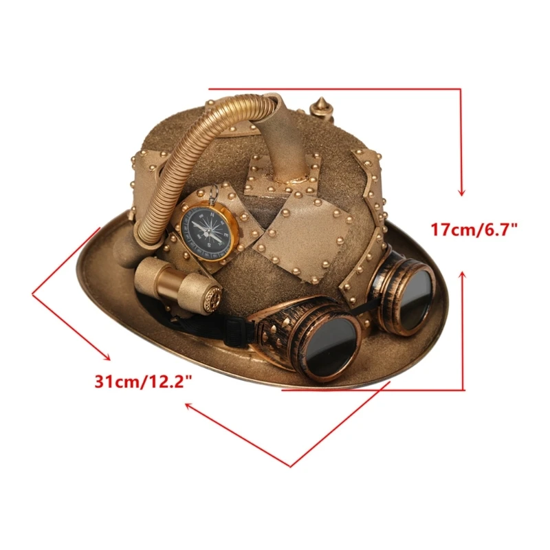 Мужская шляпа в стиле стимпанк с очками, Мужская Нескользящая шляпа в готическом стиле, для мужчин, для карнавала, Прямая поставка
Мужская шляпа в стиле стимпанк с очками, Мужская Нескользящая шляпа в готическом стиле, для мужчин, для карнавала, Прямая поставка