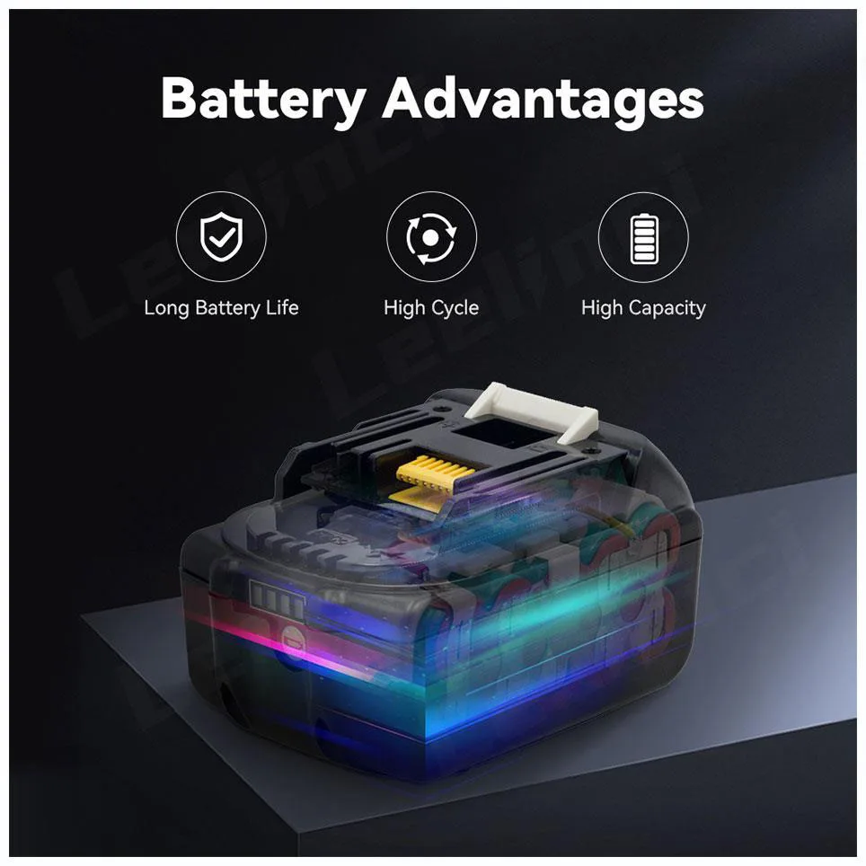 18V 6000MAH Rechargeable Battery Lithium-ion Replacement Battery For MAKITA BL1880 BL1830 BL1850 BL1860B
18V 6000MAH Rechargeable Battery Lithium-ion Replacement Battery For MAKITA BL1880 BL1830 BL1850 BL1860B