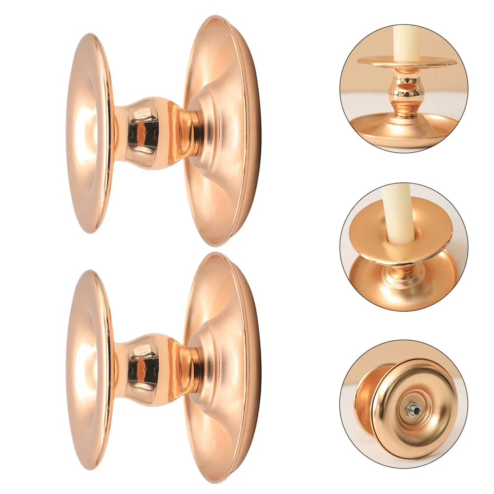 2Pcs Decorative Candle Holders Wear-resistant Candle Bases Delicate Candleholders
2Pcs Decorative Candle Holders Wear-resistant Candle Bases Delicate Candleholders