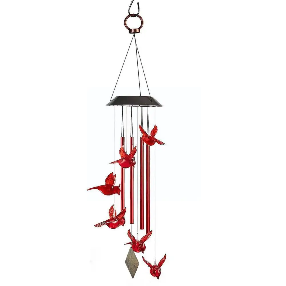 Solar Aluminum Tube Wind Chime Lamp Bird Outdoor Rotating Hummingbird Christmas Garden Bell Gradient Chandelier Colorful Wi F9j9
Solar Aluminum Tube Wind Chime Lamp Bird Outdoor Rotating Hummingbird Christmas Garden Bell Gradient Chandelier Colorful Wi F9j9