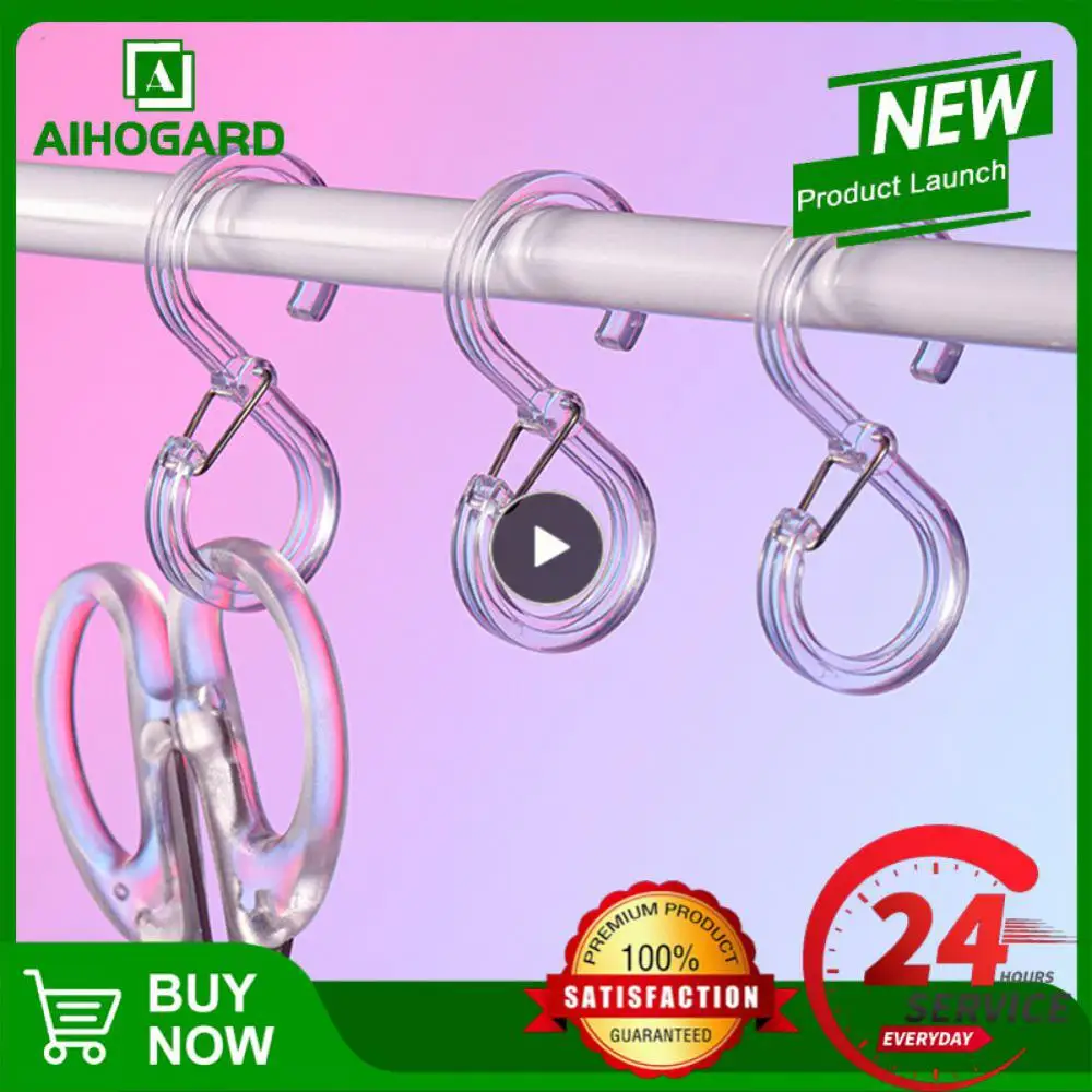 Hanger Hook Up S-shaped Lock Hooks Transparent Multifunctional S Hook Hanging Hooks Windproof Hooks Single
Hanger Hook Up S-shaped Lock Hooks Transparent Multifunctional S Hook Hanging Hooks Windproof Hooks Single
