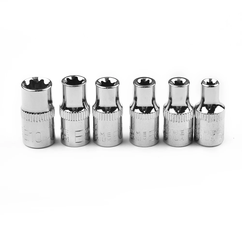 6pcs Drive Sockets 1/4 Hex Shank Socket Bits Female Socket Nuts Set Electric Screwdriver Sleeve Socket Spinner E E4 E5 E6 E7 E8
6pcs Drive Sockets 1/4 Hex Shank Socket Bits Female Socket Nuts Set Electric Screwdriver Sleeve Socket Spinner E E4 E5 E6 E7 E8