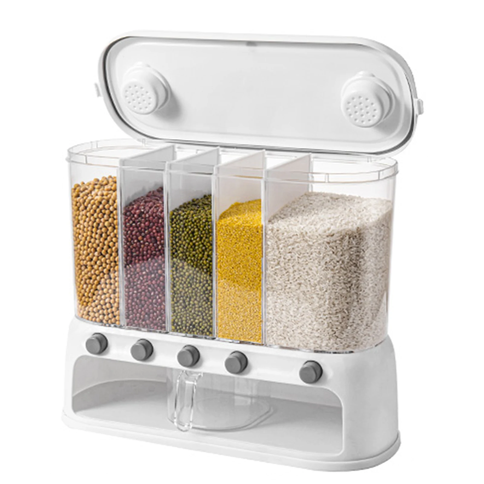Sealed Rice Storage Box Wall Mounted Cereal Grain Container Dry Food Dispenser Grain Storage Jar Bucket Kitchen Storage Tools
Sealed Rice Storage Box Wall Mounted Cereal Grain Container Dry Food Dispenser Grain Storage Jar Bucket Kitchen Storage Tools