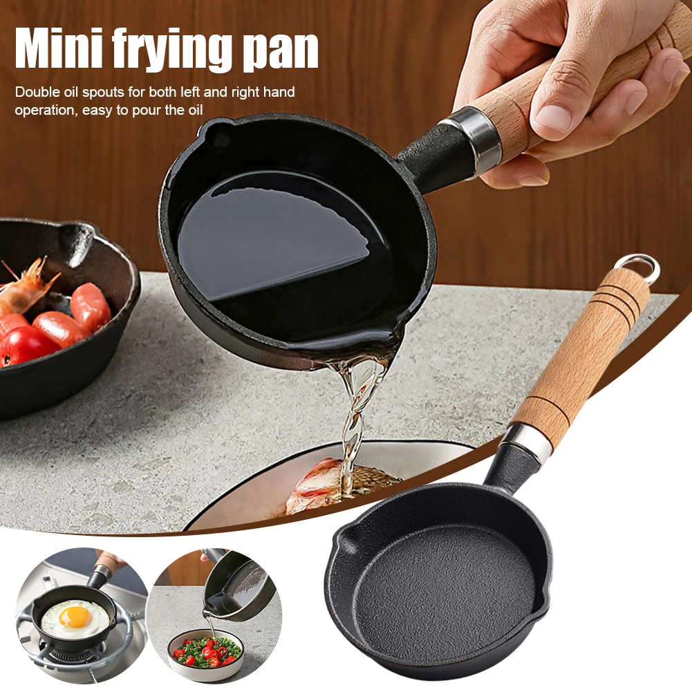 Non-stick Kitchen Utensils Omelette Pan Cast Iron Omelette Egg Dumpling Pan With Anti-scald Wooden Handle Hot Oil Pot For Home
Non-stick Kitchen Utensils Omelette Pan Cast Iron Omelette Egg Dumpling Pan With Anti-scald Wooden Handle Hot Oil Pot For Home