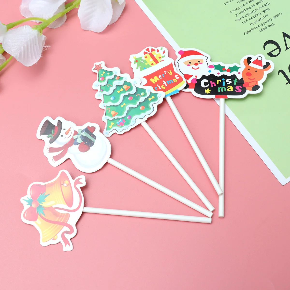 5pcs Christmas Cupcake Toppers Decorations Fruit Picks Walking Stick Gift Box Santa Claus Picks
5pcs Christmas Cupcake Toppers Decorations Fruit Picks Walking Stick Gift Box Santa Claus Picks