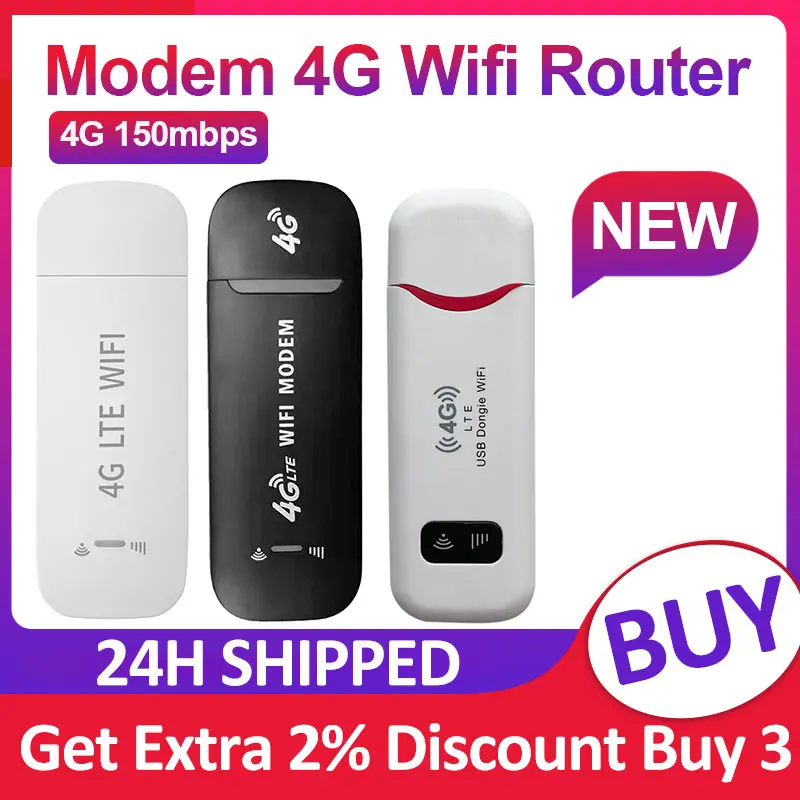 

4G Wifi Router 3G 4G LTE Wireless Portable WIFI Mobile Hotspot Firewall WiFi Repeater USB Dongle Car Wi-fi Router Sim Card Slot