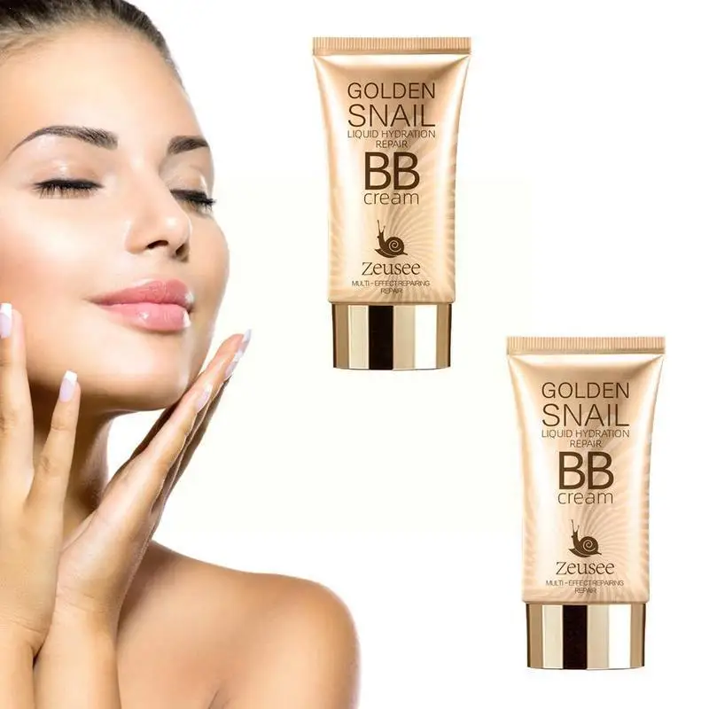 

50ml Snail BB Cream Liquid Foundation Long Lasting Moisturizing Not Makeup Whitening Concealer Cream Primer Base Skin Greas C7Z5