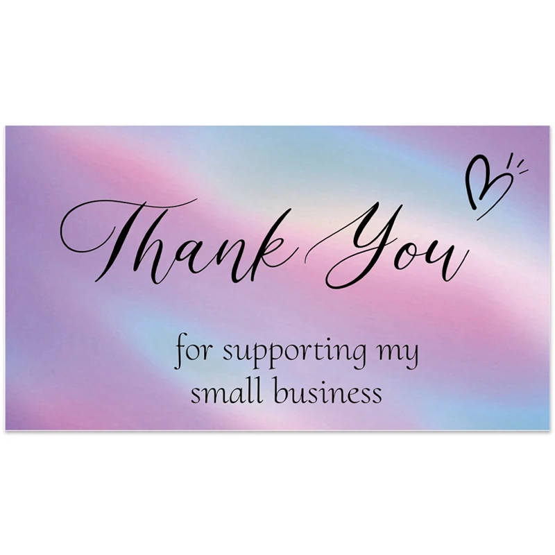 50 Pcs Thank You For Supporting My Business Commercial Decorative Card 2X3.5 Inch/5X9cm Gift Tag Thank You Card
50 Pcs Thank You For Supporting My Business Commercial Decorative Card 2X3.5 Inch/5X9cm Gift Tag Thank You Card