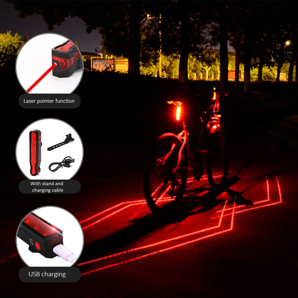 Bicycle Rear Light Laser Light Cycling Warning Tail Light Waterproof USB Rechargeable Night Cycling Taillight
Bicycle Rear Light Laser Light Cycling Warning Tail Light Waterproof USB Rechargeable Night Cycling Taillight