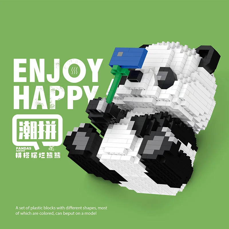 Kawaii Panda Micro Building Blocks 3D Model Assembled Happy Lazy Panda Mini Bricks Figure Toy For Kid Christmas Gifts
Kawaii Panda Micro Building Blocks 3D Model Assembled Happy Lazy Panda Mini Bricks Figure Toy For Kid Christmas Gifts