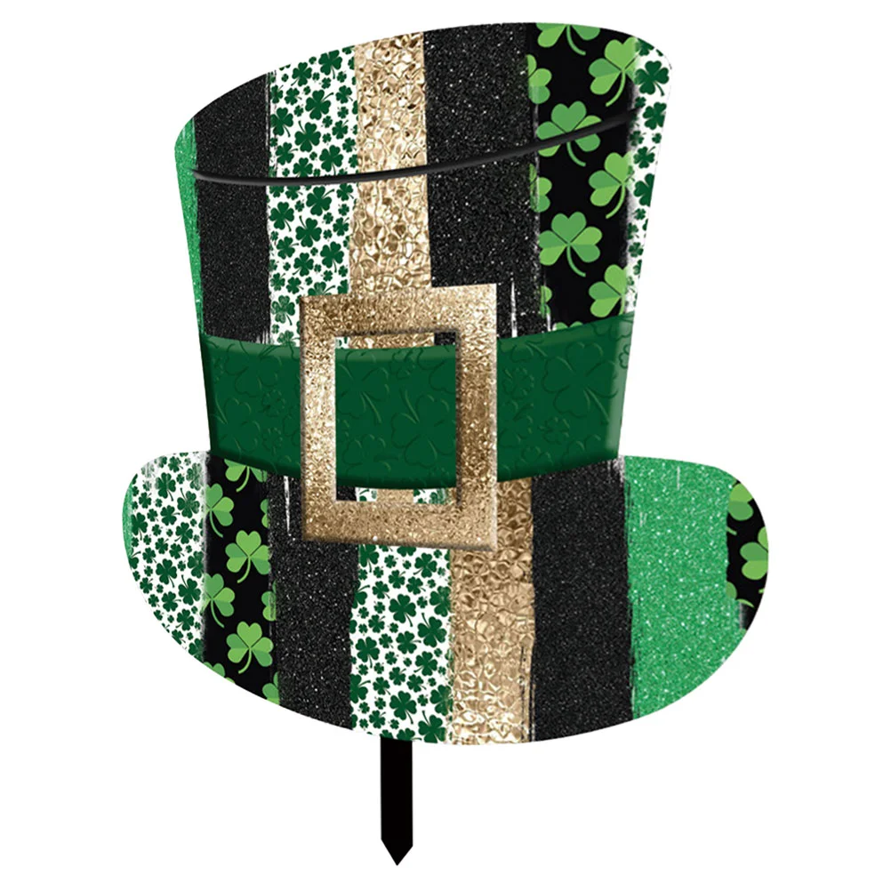 St Patricks Day Yard Sign Garden Stake Ornament Yard Patricks Party Hat Design Stake
St Patricks Day Yard Sign Garden Stake Ornament Yard Patricks Party Hat Design Stake