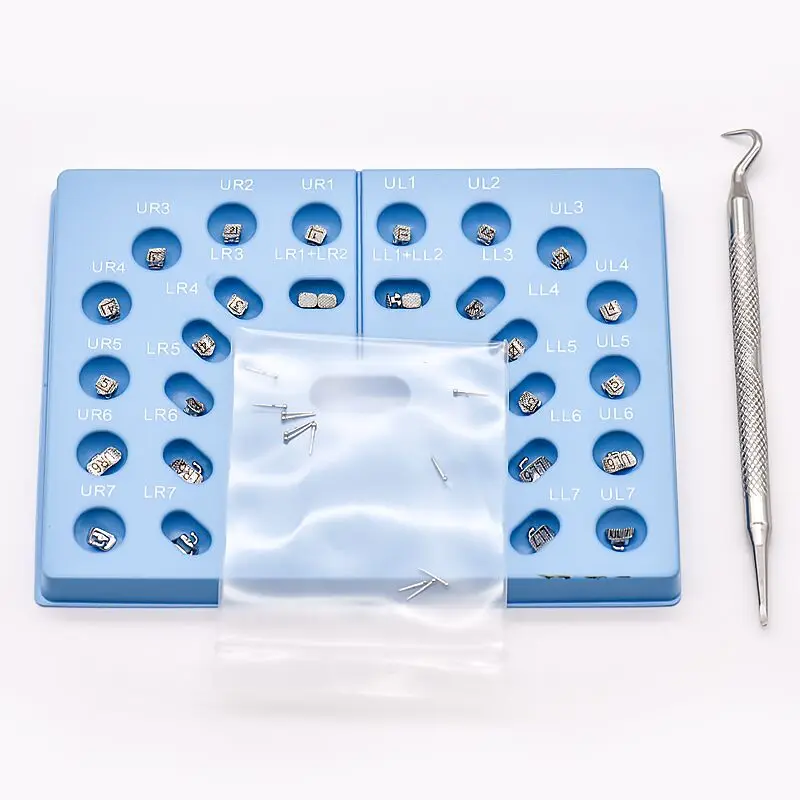 5BOXES Mesh Base Metal Dental Self Ligation Orthodontic Brace Self-Ligating Orthodontic Brackets With Buccal Tubes Roth MTB22
5BOXES Mesh Base Metal Dental Self Ligation Orthodontic Brace Self-Ligating Orthodontic Brackets With Buccal Tubes Roth MTB22