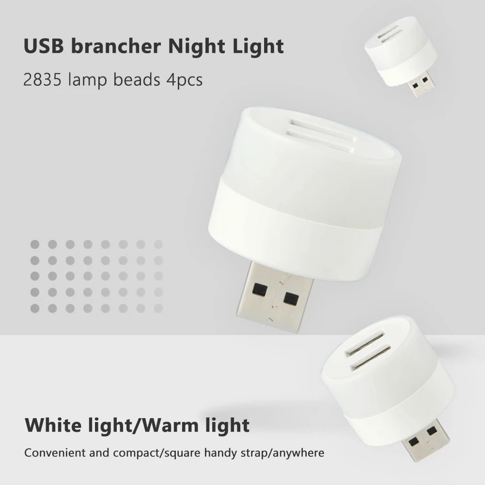 USB Splitter USB Splitter Night Light Portable LED Atmosphere Lights 5V 1A Plug-and-Play Bedroom Outdoor Emergency Round Light
USB Splitter USB Splitter Night Light Portable LED Atmosphere Lights 5V 1A Plug-and-Play Bedroom Outdoor Emergency Round Light
