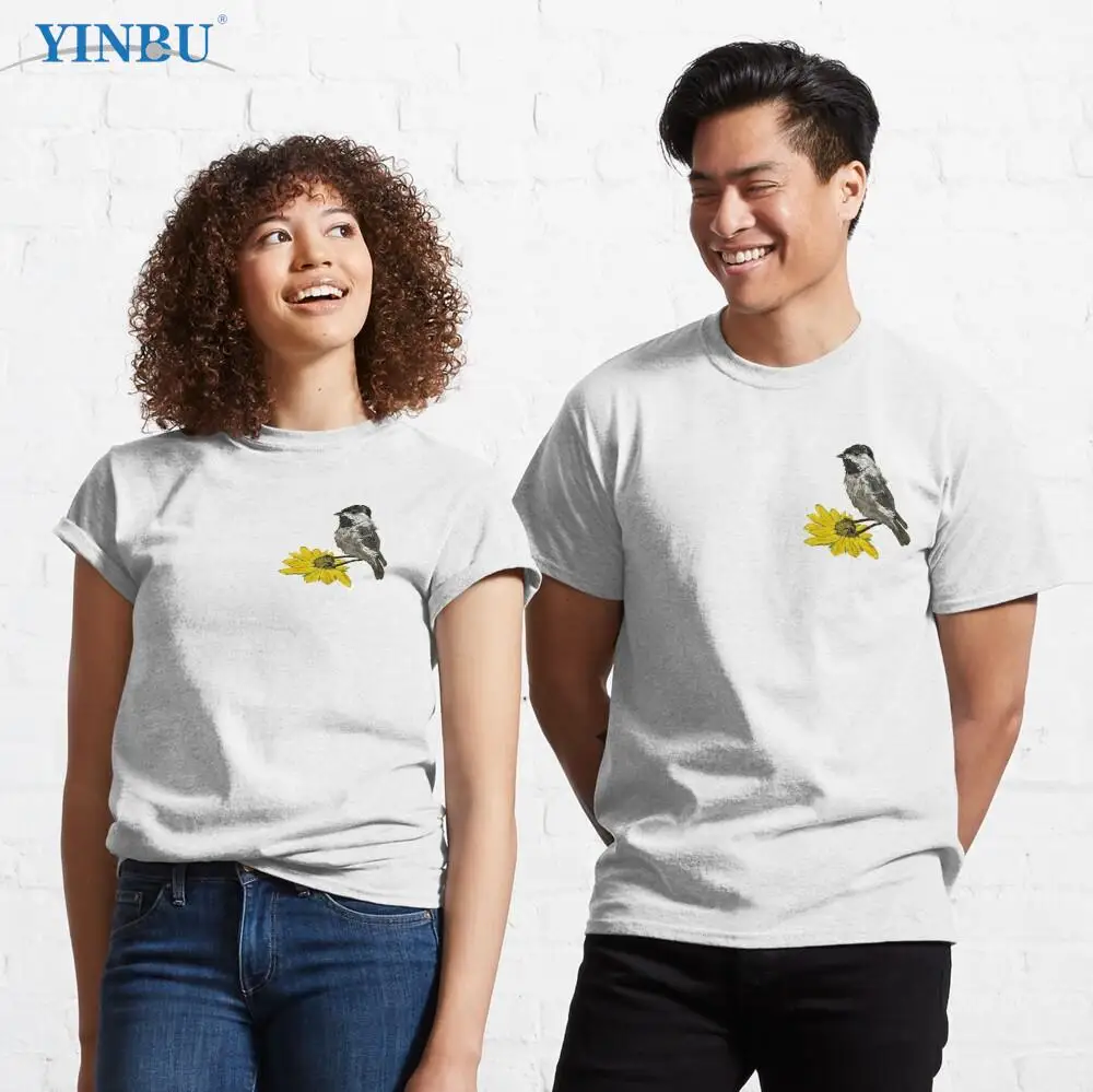 Smaller sized Chickadee On A Sunflower YINBU Brand High quality Men's short t-shirt 2023 Graphic Tee
Smaller sized Chickadee On A Sunflower YINBU Brand High quality Men's short t-shirt 2023 Graphic Tee