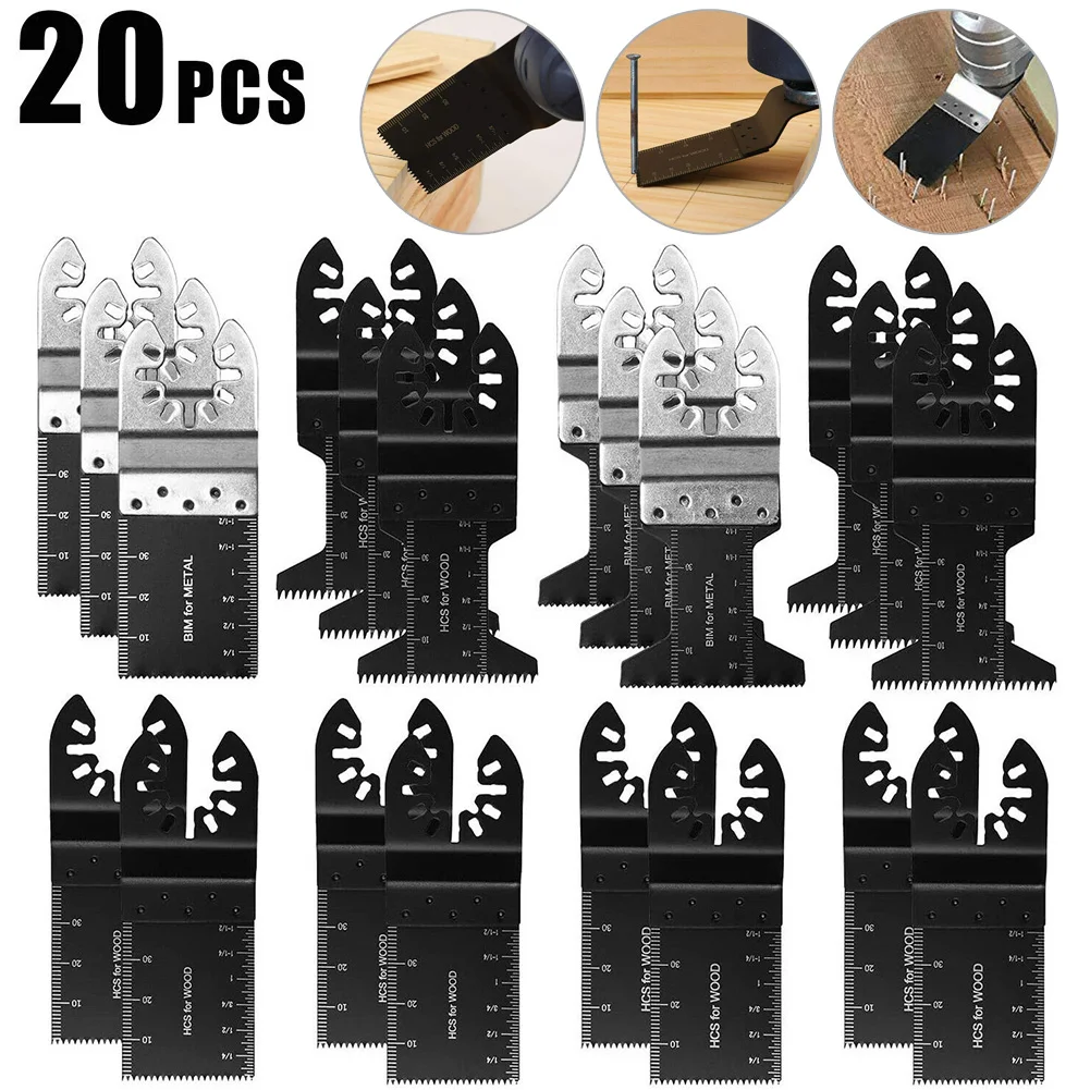 20PCS Oscillating Saw Blades MultiTool Set Renovator For Fein Titanium Cutting Soft Metal Wood Plastic Woodworking Tools
20PCS Oscillating Saw Blades MultiTool Set Renovator For Fein Titanium Cutting Soft Metal Wood Plastic Woodworking Tools