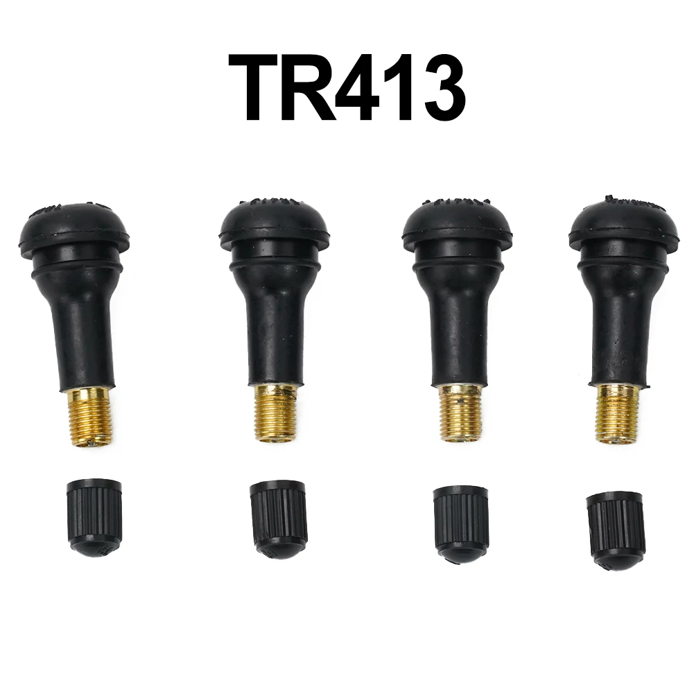 4pcs TR413 Rubber Valve Nozzle Tubeless Universal Car Wheel Tire Valve Stems With Dust Caps Car Accessories Для Колес
4pcs TR413 Rubber Valve Nozzle Tubeless Universal Car Wheel Tire Valve Stems With Dust Caps Car Accessories Для Колес