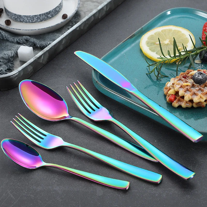 Thickened 304 Stainless Steel Cutlery Set Mirror Polished Knife Fork Spoon Complete Party Tableware Utensils for Kitchen
Thickened 304 Stainless Steel Cutlery Set Mirror Polished Knife Fork Spoon Complete Party Tableware Utensils for Kitchen