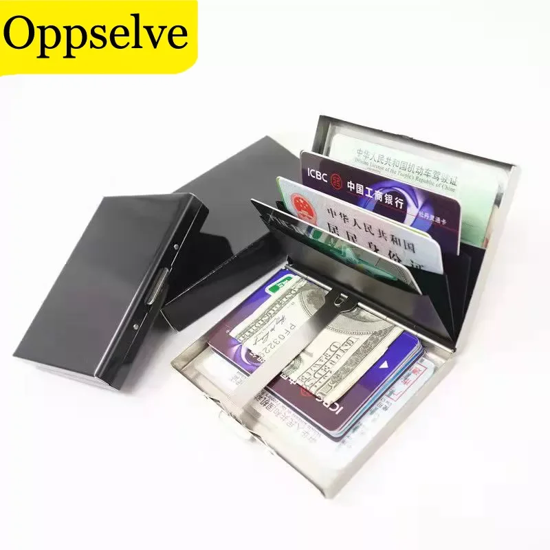 Anti-degaussing Card Box Anti-theft Brush Portable Stainless Steel Metal Card Holder Multi-function Shielding RFID Card Sleeve
Anti-degaussing Card Box Anti-theft Brush Portable Stainless Steel Metal Card Holder Multi-function Shielding RFID Card Sleeve