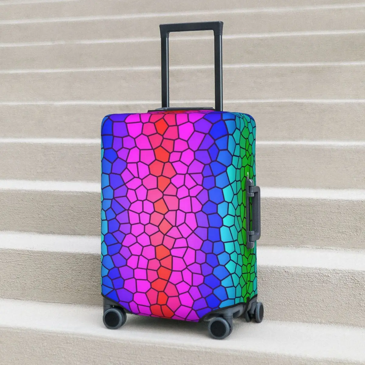 Abstract Rainbow Suitcase Cover Stained Glass Print Vacation Travel Strectch Luggage Supplies Protector
Abstract Rainbow Suitcase Cover Stained Glass Print Vacation Travel Strectch Luggage Supplies Protector