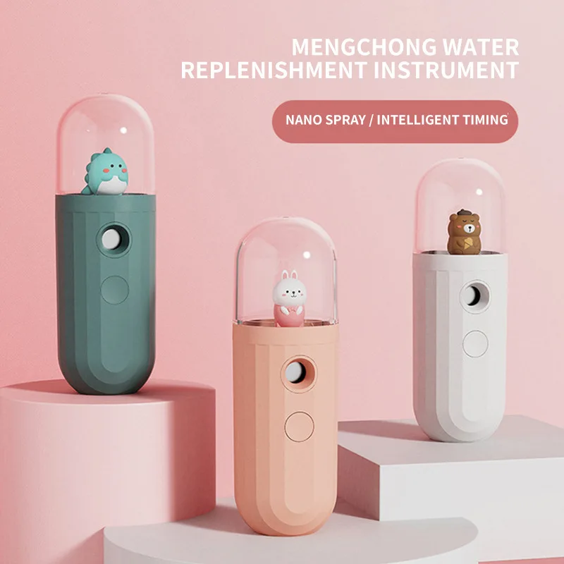 20ml Cartoon Nano Mist Sprayer Facial Cooling Face Steamer USB Chargeable Portable Humidifier Beauty Moisturizing Skin Care Tool
20ml Cartoon Nano Mist Sprayer Facial Cooling Face Steamer USB Chargeable Portable Humidifier Beauty Moisturizing Skin Care Tool