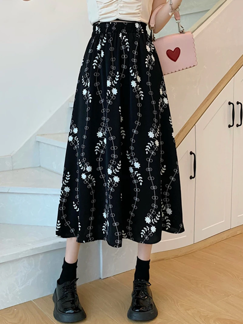 TIGENA Aesthetic Casual Midi Long Skirt Women 2022 Summer Korean Elegant Floral Print A Line High Waist Mid-length Skirt Female
TIGENA Aesthetic Casual Midi Long Skirt Women 2022 Summer Korean Elegant Floral Print A Line High Waist Mid-length Skirt Female