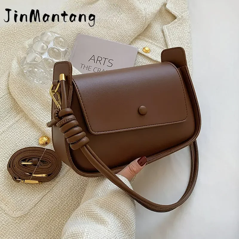 

Jin Mantang 2023 Hit Shoulder Bag Small PU Leather Crossbody Bags Women's Designer Handbag Luxury Brand Underarm Ladies