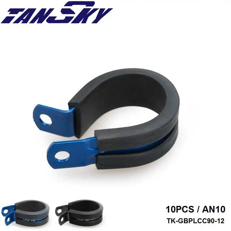 10PCS x AN10 ID 19.1mm Black/Blue Aluminum Rubber Lined Cushioned P Clamp SS Hose TK-GBPLCC90-12
10PCS x AN10 ID 19.1mm Black/Blue Aluminum Rubber Lined Cushioned P Clamp SS Hose TK-GBPLCC90-12