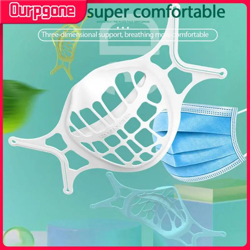 Silicone Mask Holder 3D Inner Support W/Ear Hook Reusable Anti-boring Holder Bracket 
Silicone Mask Holder 3D Inner Support W/Ear Hook Reusable Anti-boring Holder Bracket