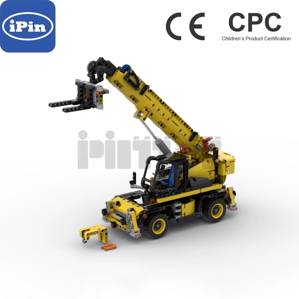 MOC-43871 Forklift Roto, телескопический механизм, совместимый с 42108 мелкими строительными блоками для частиц, 942 + шт 
MOC-43871 Forklift Roto, телескопический механизм, совместимый с 42108 мелкими строительными блоками для частиц, 942 + шт