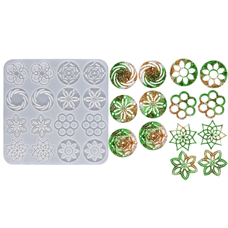 Shiny Glossy Silicone Necklace Molds Flower-shaped Earrings Mold DIY Keychain Pendant Epoxy Resin Crafting Molds
Shiny Glossy Silicone Necklace Molds Flower-shaped Earrings Mold DIY Keychain Pendant Epoxy Resin Crafting Molds