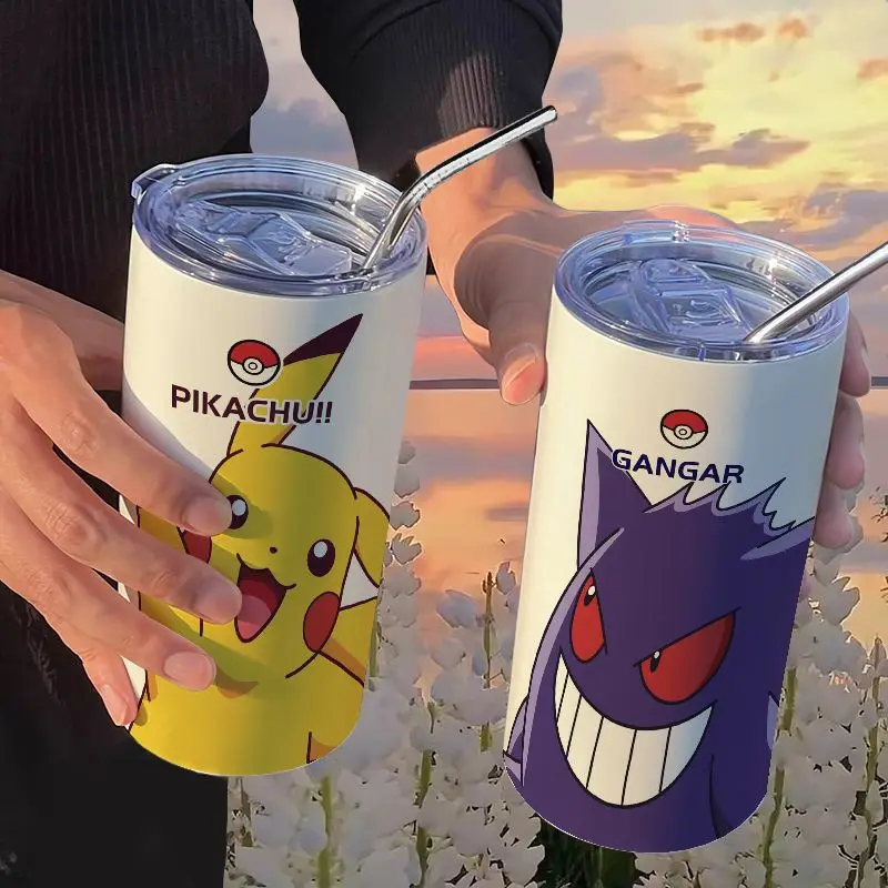 480Ml Pikachu Coffee Vacuum Cup for Women Men Anime Squirtle Gengar Psyduck Cartoon Stainless Steel Portable Kawaii Straw Cup
480Ml Pikachu Coffee Vacuum Cup for Women Men Anime Squirtle Gengar Psyduck Cartoon Stainless Steel Portable Kawaii Straw Cup