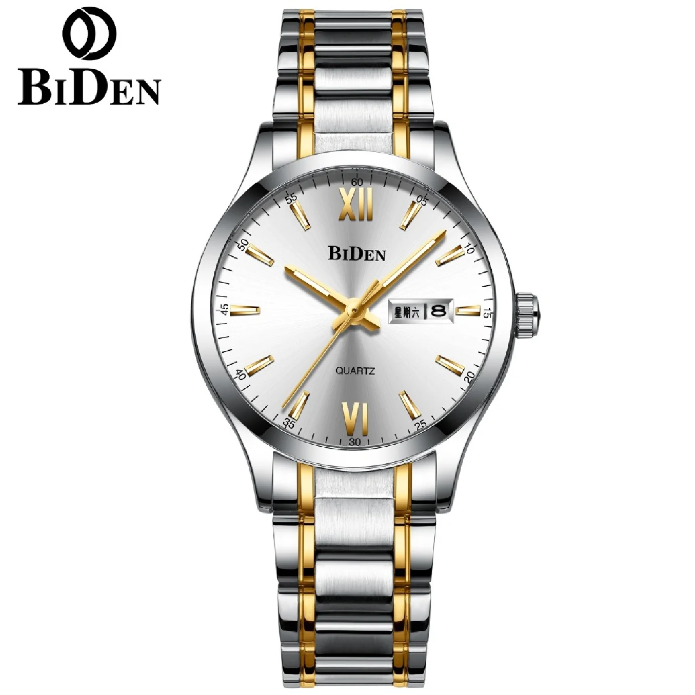 BIDEN Original Mens Classic Business Quartz WristWatch Stainless Women Clocks Calendar Date Week Luminous Hand Relogio Masculino
BIDEN Original Mens Classic Business Quartz WristWatch Stainless Women Clocks Calendar Date Week Luminous Hand Relogio Masculino