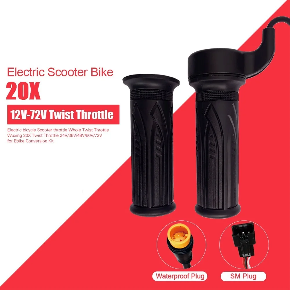 24/36/48/60/72V Electric Bicycle Ebike Twisting Throttle Grip For Bafang 20X Whole Twisting Throttle With3 Pin SM /WP Plug
24/36/48/60/72V Electric Bicycle Ebike Twisting Throttle Grip For Bafang 20X Whole Twisting Throttle With3 Pin SM /WP Plug