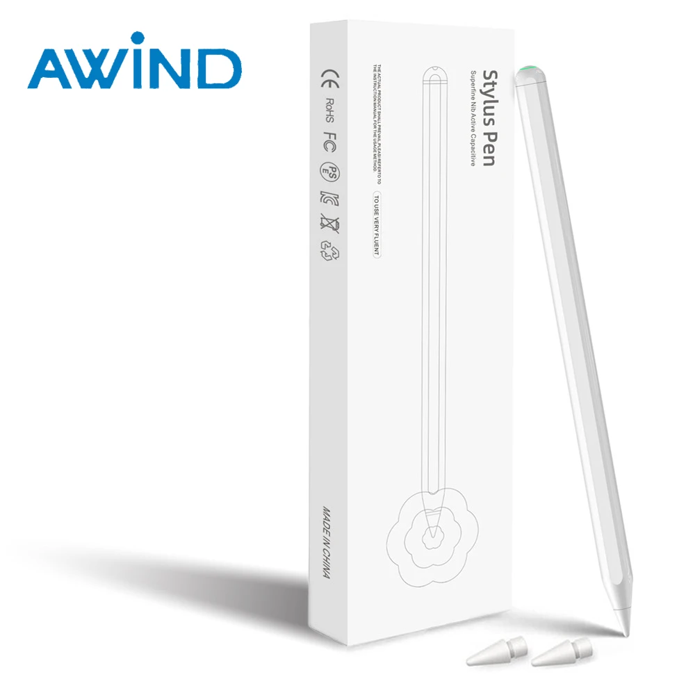 AWIND Stylus Pen for iPad Pro Mini Air Puntas Touch Screen Bluetooth Smart Caneta 8th Surface Apple Pencil 1st 2nd Generation
AWIND Stylus Pen for iPad Pro Mini Air Puntas Touch Screen Bluetooth Smart Caneta 8th Surface Apple Pencil 1st 2nd Generation