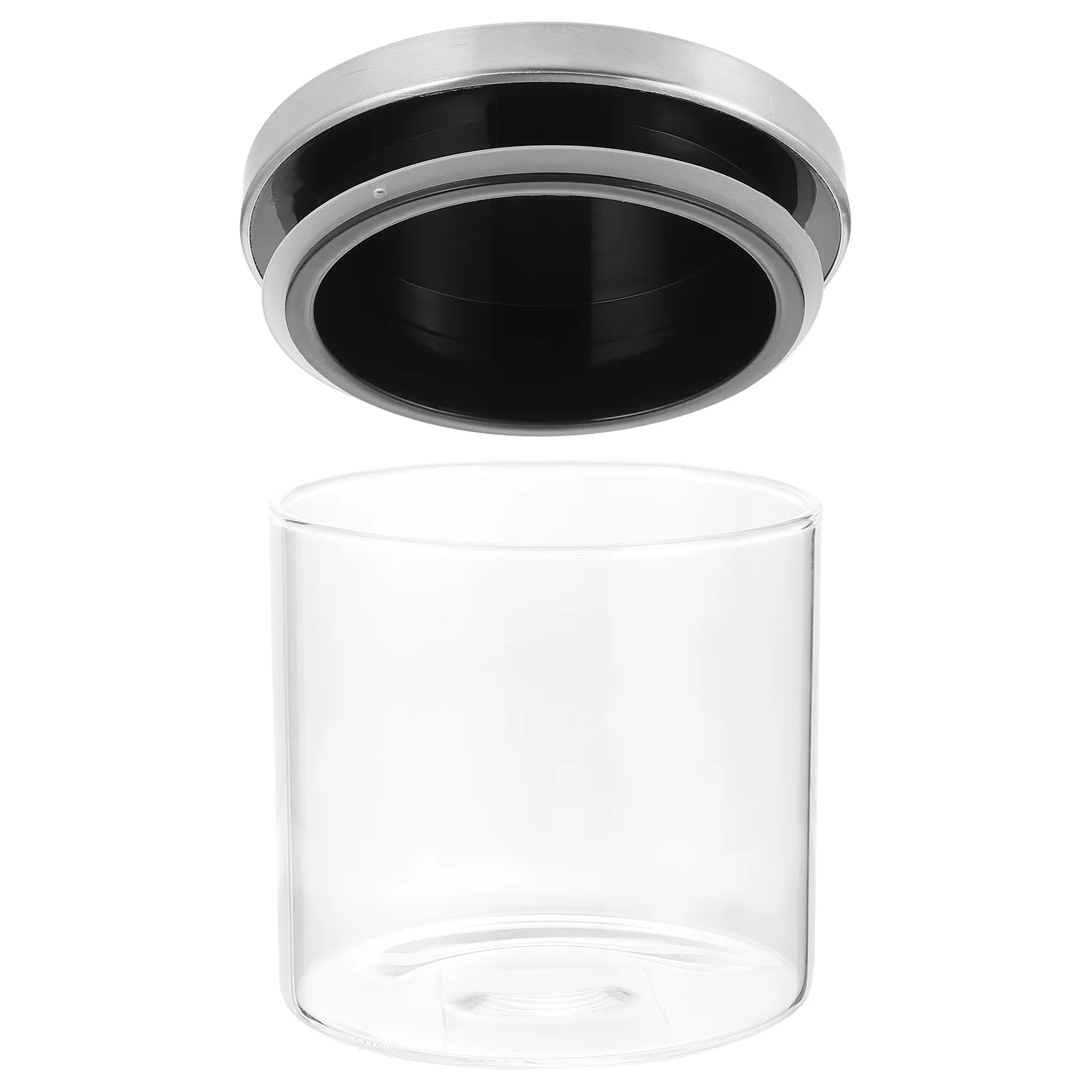 

Glass Jar Food Containers Lids Sealing Spice Cookie Airtight Bottles Reusable Stainless Steel Clear Kitchen