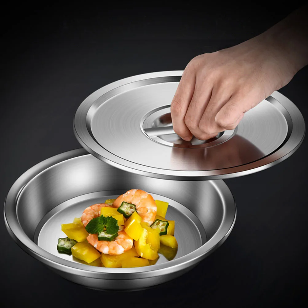 1 Set Household Food Plate Fish Steaming Dish With Lid Steamed Fish Plate Dumpling Serving Plate Stainless Steel Dinner Plate
1 Set Household Food Plate Fish Steaming Dish With Lid Steamed Fish Plate Dumpling Serving Plate Stainless Steel Dinner Plate
